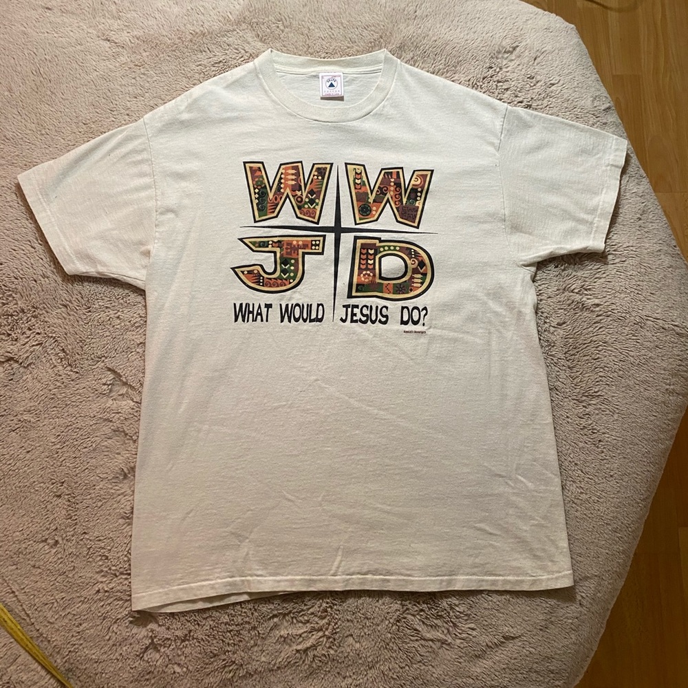 Vintage Single stitch what would Jesus do t shirt